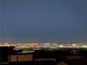 Night view of city skyline from home at 498 Granite Arch St, Las Vegas, NV 89138