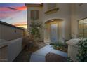 Inviting front entrance with a well-maintained walkway and landscaping at 9236 Arbor Glen St, Las Vegas, NV 89123