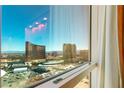 Stunning cityscape view visible from the window at 2000 N Fashion Show Dr # 3808, Las Vegas, NV 89109