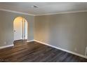 Spacious living room with wood-look floors at 2700 N Rainbow Blvd # 2081, Las Vegas, NV 89108