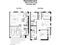 Two-story floor plan, 3 bed, 2.5 bath, optional 4 bed, 2 car garage at 8629 Ensworth St #112, Las Vegas, NV 89123