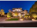 Elegant two-story home with landscaped yard and lighting at 2 Yorkridge Ct, Henderson, NV 89052