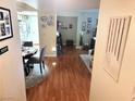 View of the living room and dining area with hardwood floors at 3550 Bay Sands Dr # 2048, Laughlin, NV 89029