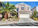 Two-story house with a large palm tree in front at 10150 Timber Willow Ave, Las Vegas, NV 89135