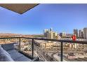 Spacious balcony offering panoramic views of the city skyline at 200 Sahara Ave # 1708, Las Vegas, NV 89102