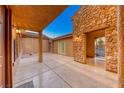 Charming courtyard with stone walls and a peaceful atmosphere at 2755 Asgard Ave, Las Vegas, NV 89121