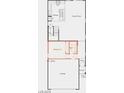 First floor plan showcasing kitchen, great room, bedroom, and garage at 6905 Cottage Vista Ave, Las Vegas, NV 89113