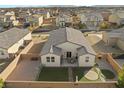 Aerial view of house and surrounding neighborhood at 3862 E Summit Ave, Pahrump, NV 89061