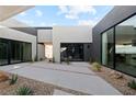 Bright, open central courtyard with desert landscaping and views at 705 Dragon Peak Dr, Henderson, NV 89012