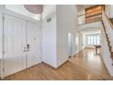 Bright entryway with hardwood floors and a staircase at 2374 Thayer Ave, Henderson, NV 89074