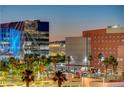 Night view of city skyline with modern and traditional buildings at 353 E Bonneville Ave # 761, Las Vegas, NV 89101