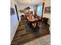 Formal dining room featuring a wooden table and built in hutch at 9545 Belmont Bay Ave, Las Vegas, NV 89148