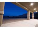 Covered patio with mountain views; perfect for outdoor entertaining at 8068 Buena Vida St, Las Vegas, NV 89166