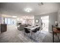 Bright dining room with seating for six and open floor plan at 915 Vegas Valley Dr # 4, Las Vegas, NV 89109