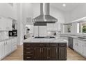 Spacious kitchen featuring a large island and stainless steel appliances at 43 Innisbrook Ave, Las Vegas, NV 89113