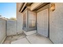 Inviting front entrance with security door and side window at 759 Whispering Palms Dr, Las Vegas, NV 89123