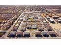 Aerial view of community amenities including a park, playground, and pool at 846 Star Estates Ave, North Las Vegas, NV 89086