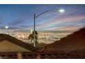 Stunning Las Vegas Strip view at dusk at 2356 Weaverville Dr, Henderson, NV 89044