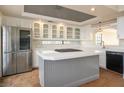 Spacious kitchen with stainless steel appliances and an island at 8896 Dove Cove Dr, Las Vegas, NV 89129