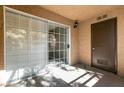 Private patio with sliding glass door access at 2200 S Fort Apache Rd # 2050, Las Vegas, NV 89117