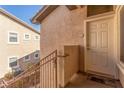 Private entrance to condo with stairs and walkway at 8985 S Durango Dr # 2047, Las Vegas, NV 89113