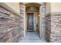 Inviting entryway with a decorative door and stone accents at 1137 Glistening Point Ave, Henderson, NV 89015