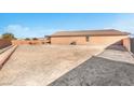 Large backyard with gravel and space for recreation at 3614 E Routt Way, Pahrump, NV 89061