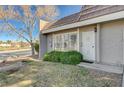 Front entrance of the house with bushes and walkway at 3642 Haverhill St, Las Vegas, NV 89121