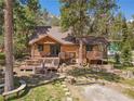 Charming log cabin nestled in a wooded mountain setting at 4187 Matterhorn Way, Mount Charleston, NV 89124