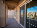 View of the neighborhood from the home's private balcony at 5391 Kennedy Hill Ave, Las Vegas, NV 89139