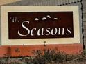 The Seasons community entrance sign at 938 Cantabria Heights Ave, Las Vegas, NV 89183