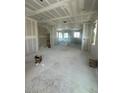 An open-concept living space ready for finishes, showcasing the large windows at 1521 Bat Hawk St, Las Vegas, NV 89138