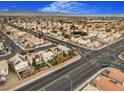 Aerial view of a residential neighborhood showcasing various houses at 8101 Spur Ct, Las Vegas, NV 89145