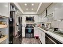 Modern kitchen with stainless steel appliances at 2764 Heritage Ct, Las Vegas, NV 89121