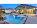 Inviting pool and spa with spacious patio at 2576 Desante Dr, Henderson, NV 89044