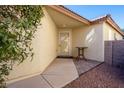 Inviting entryway with a small table and brick walkway at 968 Mill Run Creek Ave, Henderson, NV 89002