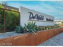 Del Webb North Ranch community entrance sign at 6524 Summershade St, North Las Vegas, NV 89086