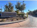 Wellington community sign at the entrance at 278 Iron Duke Ave, Las Vegas, NV 89183