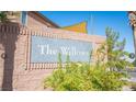 The Willows community entrance sign, showcasing the community's name at 690 Calamus Palm Pl, Henderson, NV 89011