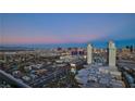 Stunning aerial view of Palms Place highrise and surrounding Las Vegas cityscape at 4381 W Flamingo Rd # 3216, Las Vegas, NV 89103