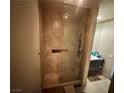 Modern bathroom with a large walk-in shower and updated fixtures at 5250 S Rainbow Blvd # 2133, Las Vegas, NV 89118