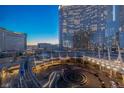 Aerial view of the property and surrounding area at night at 3726 Las Vegas Blvd # 705, Las Vegas, NV 89158