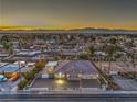 Aerial view of the house and surrounding neighborhood at 1202 S Rancho Dr, Las Vegas, NV 89102