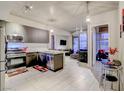 Open concept kitchen with stainless steel appliances at 353 E Bonneville Ave # 385, Las Vegas, NV 89101