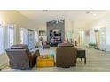 Relaxing living room with hardwood floors and ample seating at 9900 Rosamond Dr, Las Vegas, NV 89134