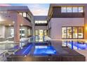 Luxury pool and spa with a modern design at 1341 Villa Barolo Ave, Henderson, NV 89052
