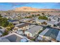Aerial view of a manufactured home community near mountains at 3209 Tularosa Ln, Las Vegas, NV 89122
