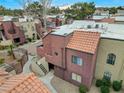 Exterior view of building, showcasing architectural details and landscaping at 4050 Pacific Harbors Dr # 201, Las Vegas, NV 89121