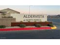 Community entrance sign for Aldervista at North Ranch at 6842 Laguna Blanca St, North Las Vegas, NV 89086