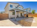 Enjoy this patio with desert landscaping and a pergola, perfect for outdoor entertaining at 1004 Huckburn Ave, Henderson, NV 89015